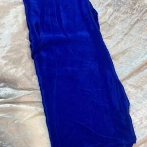 Royal Blue Natural Crepe Silk “44”