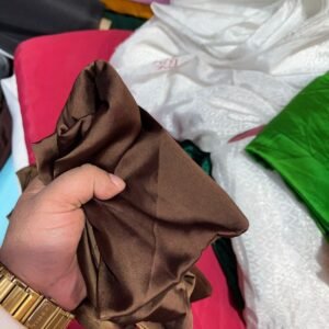 Coffee Perfect Satin Silk “44”