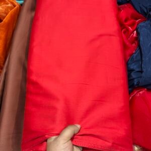 Red Cotton Silk