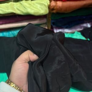 Black Natural Crepe Silk “44”
