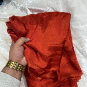 Rust Shade Natural Crepe Silk “44”