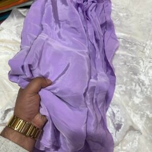 Deep Levender Shade Natural Crepe Silk “44”