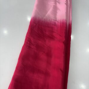 Baby Pink + Magenta Double Tone Crepe “44”