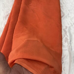 Orange Natural Crepe Silk