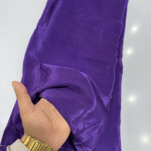 Deep Purple Natural Crepe