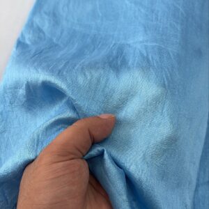Powder Blue Raw Silk