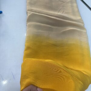 Double Tone Pure Crepe ( Beige + Yellow)