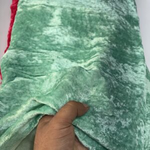 Green Delighted Velvet Silk