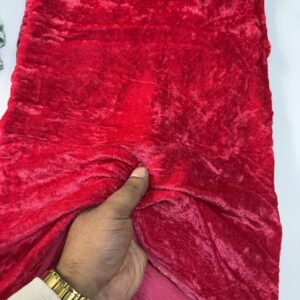 Carrot Pink Velvet Silk