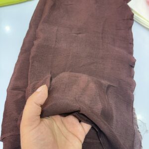 Coffee Brown Chinnon Silk