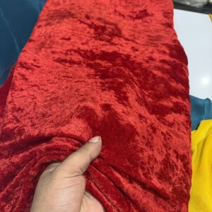 Red Pure Velvet Silk