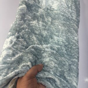 Lite Powder Blue Pure Velvet Silk